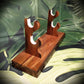 walkerwoodgifts sword display Beautiful Unique 2 Tier Red Cedar & Rosewood Sword Stand Display Collector Gift