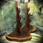 walkerwoodgifts sword display Exotic Live Edge Walnut 3 Tier Display Stand Samurai Perfect Collectors Gift