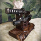 walkerwoodgifts sword display Exotic Live Edge Walnut Blade and Sheath Display Stand Military Samurai Collectors Veterans Gift