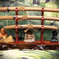 walkerwoodgifts sword display Exquisite 3-Tier Live Edge Figured Maple and Padauk Display Stand Japanese Samurai Sword Collectors Perfect Gift