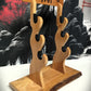 walkerwoodgifts sword display Live Edge Rustic 3 Tier Beautiful Cherry Japanese Samurai Sword Display Stand Collectors Gift