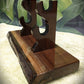 walkerwoodgifts sword display Live Edge Walnut Blade and Sheath Display Stand Military Samurai Collectors Veterans Gift