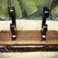 walkerwoodgifts sword display Live Edge Walnut Blade and Sheath Display Stand Military Samurai Collectors Veterans Gift