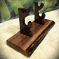 walkerwoodgifts sword display Live Edge Walnut Blade and Sheath Display Stand Military Samurai Collectors Veterans Gift