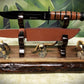 walkerwoodgifts sword display Live Edge Walnut Blade and Sheath Display Stand Military Samurai Collectors Veterans Gift