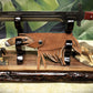 walkerwoodgifts sword display Live Edge Walnut Blade and Sheath Display Stand Military Samurai Collectors Veterans Gift