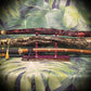 walkerwoodgifts sword display Rustic 3-Tier Live Edge Purple Swamp Oak & Purpleheart Samurai Katana Sword Display Great Gift