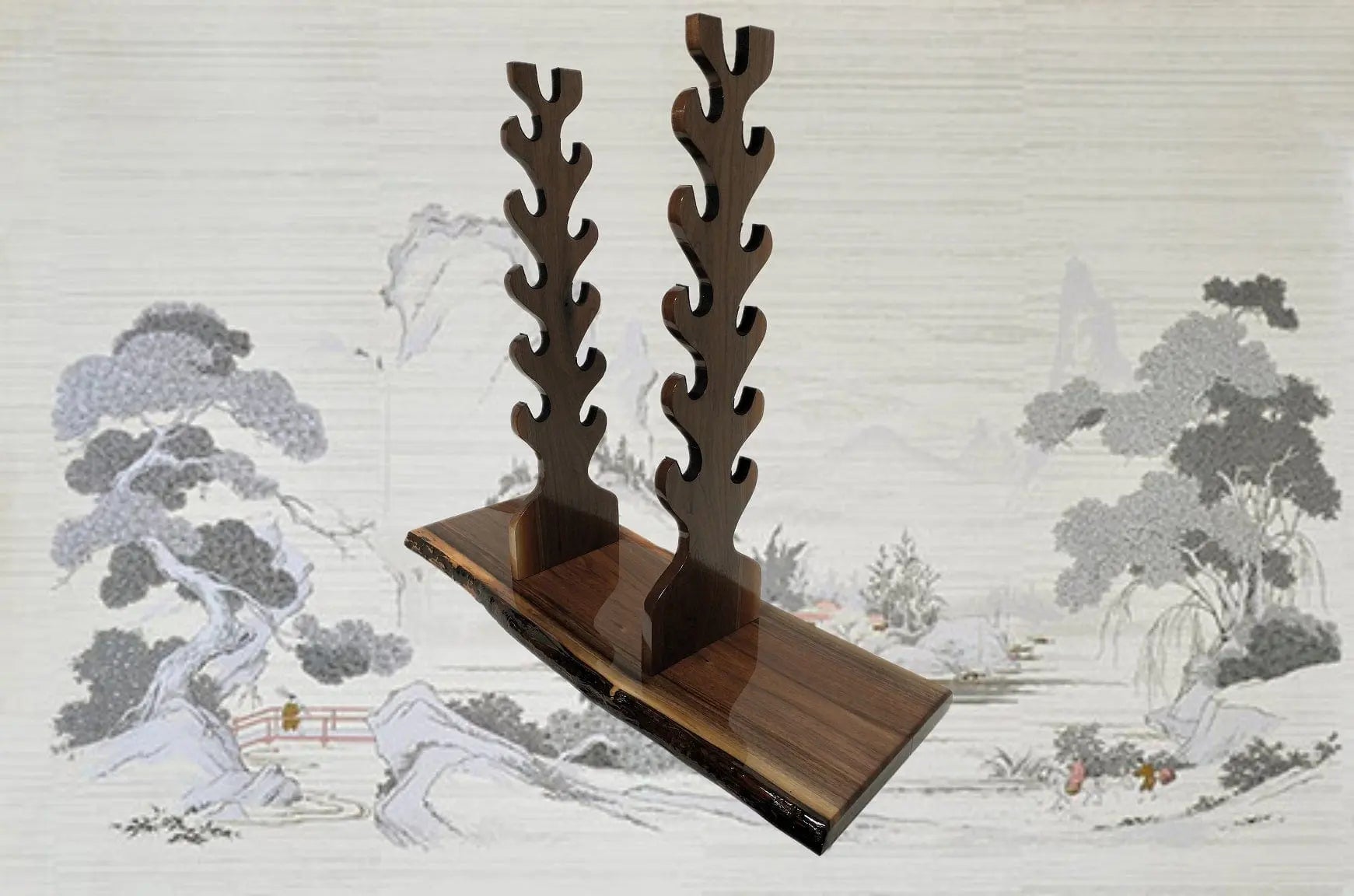 Rustic Katana Display Stand - Elegant Sword Holder