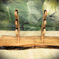 walkerwoodgifts sword display Rustic Live Edge 3 Tier Contoured Maple Japanese Samurai Sword Display Stand Collectors Gift