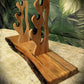 walkerwoodgifts sword display Rustic Live Edge 3 Tier Contoured Maple Japanese Samurai Sword Display Stand Collectors Gift