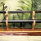 walkerwoodgifts sword display Rustic Live Edge Red Cedar Sword and Sheath Display Stand Military Samurai Collectors