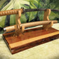 walkerwoodgifts sword display Rustic Live Edge Red Cedar Sword and Sheath Display Stand Military Samurai Collectors