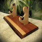walkerwoodgifts sword display Rustic Live Edge Red Cedar Sword and Sheath Display Stand Military Samurai Collectors