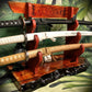 walkerwoodgifts sword display Stunning 3-Tier Live Edge Maple Padauk Bushido Code Display Stand Japanese Samurai Sword Collectors Perfect Gift