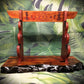walkerwoodgifts sword display Stunning 3-Tier Live Edge Maple Padauk Bushido Code Display Stand Japanese Samurai Sword Collectors Perfect Gift