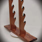 walkerwoodgifts sword display Stunning Rustic 4 Tier Red Cedar Cherry Samurai Sword Display Stand Perfect Collectors Gift