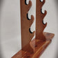 walkerwoodgifts sword display Stunning Rustic 4 Tier Red Cedar Cherry Samurai Sword Display Stand Perfect Collectors Gift
