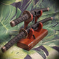 walkerwoodgifts sword display Traditional Minimalist 2 Tier Teak and Padauk Sword Display Stand Collector Gift