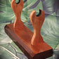 walkerwoodgifts sword display Traditional Minimalist Sword Stand: Stunning Aged Golden Teak and Rosewood Gift