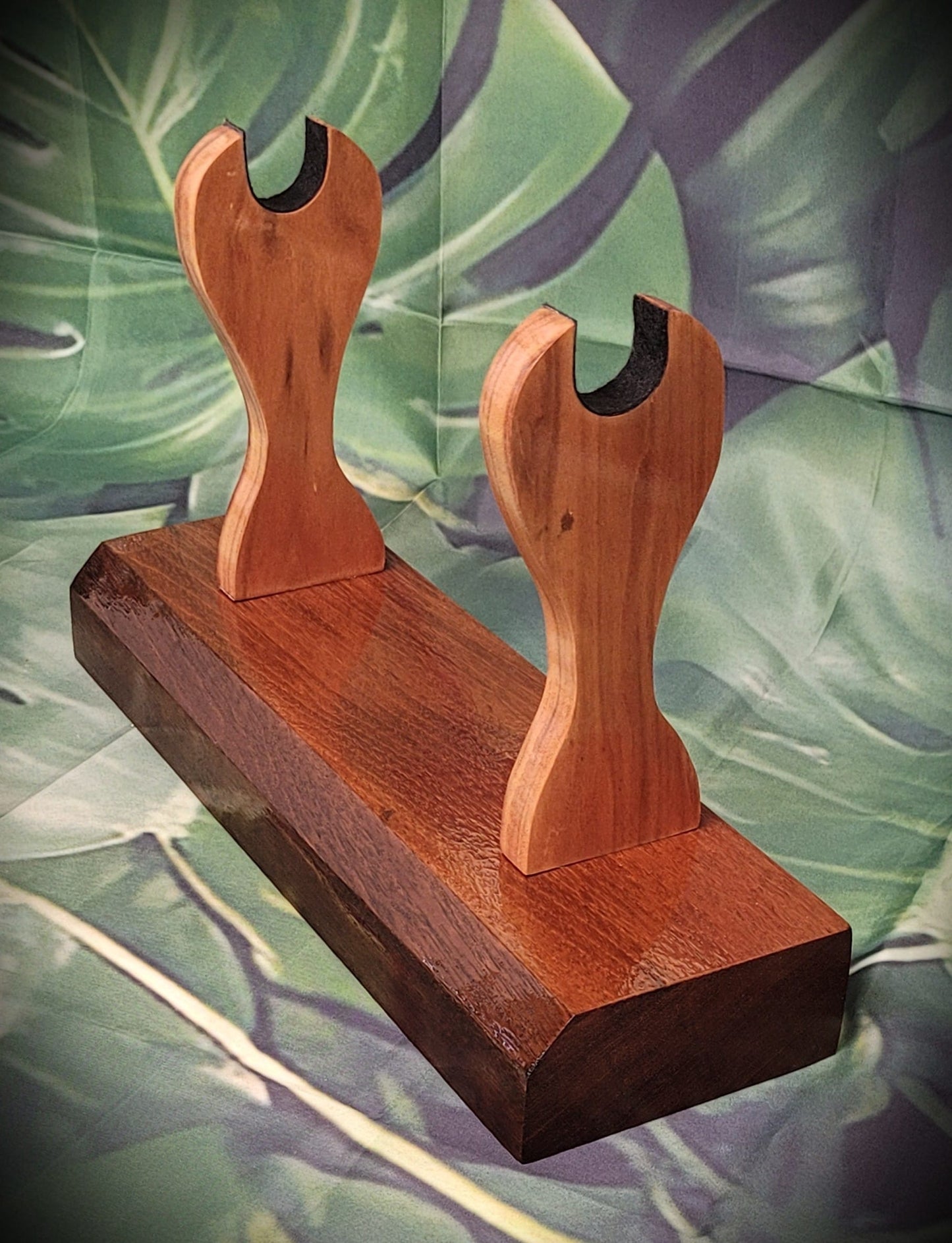 walkerwoodgifts sword display Traditional Minimalist Sword Stand: Stunning Aged Golden Teak and Rosewood Gift