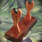 walkerwoodgifts sword display Traditional Minimalist Sword Stand: Stunning Aged Golden Teak and Rosewood Gift