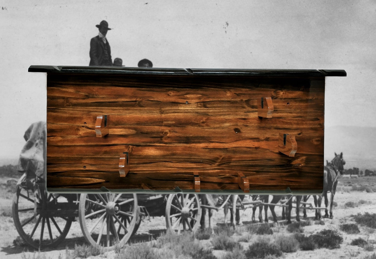 walkerwoodgifts gun rack 2 Place Lever Action with Knife Display, Rifle Shotgun Rack, Western Cabin Decor