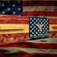 walkerwoodgifts Old Glory Rustic Flag Coat Rack Shelf Wall Hanging Shotgun Shell Pegs Americana Patriotic Decor, Gift, FREE SHIPPING