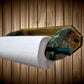 walkerwoodgifts PAPER TOWEL HOLDER, Toilet Paper Storage, Rustic Hand Painted Wooden Wall Mount Fish Paper Towel Holder, New Home Gift