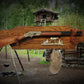 walkerwoodgifts Rustic Golden Bear Lever Action Rifle Gun Display Hunting Gift Lodge Cabin Cottage Décor