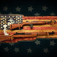 walkerwoodgifts USMC FALLEN SOLDIER 2 Place Gun Rack Lever Action Double Barrell Display Winchester Henry Rifle Gift