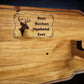 walkerwoodgifts WALL RIFLE RACK, Gun Stand, Best Bucken Husband Ever Engraved Three Tone Brown Finish Live Edge Wood Gun Rack