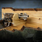 walkerwoodgifts WOODEN PISTOL HOLDER, Pistol Rack, Faux Edge Rustic Hickory Vintage Pistol Display Unique Hand Cut Wood Bullet Style Gun Holders